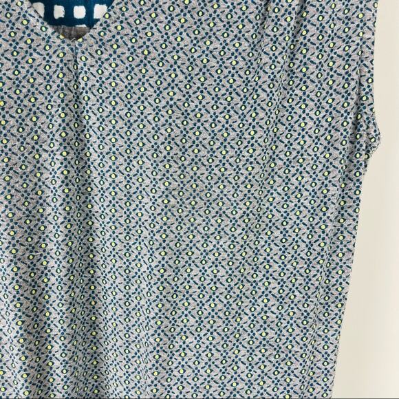 Matilda Jane grey green Slate Kate dot pink tie stretchy midi dress small - Picture 6 of 9